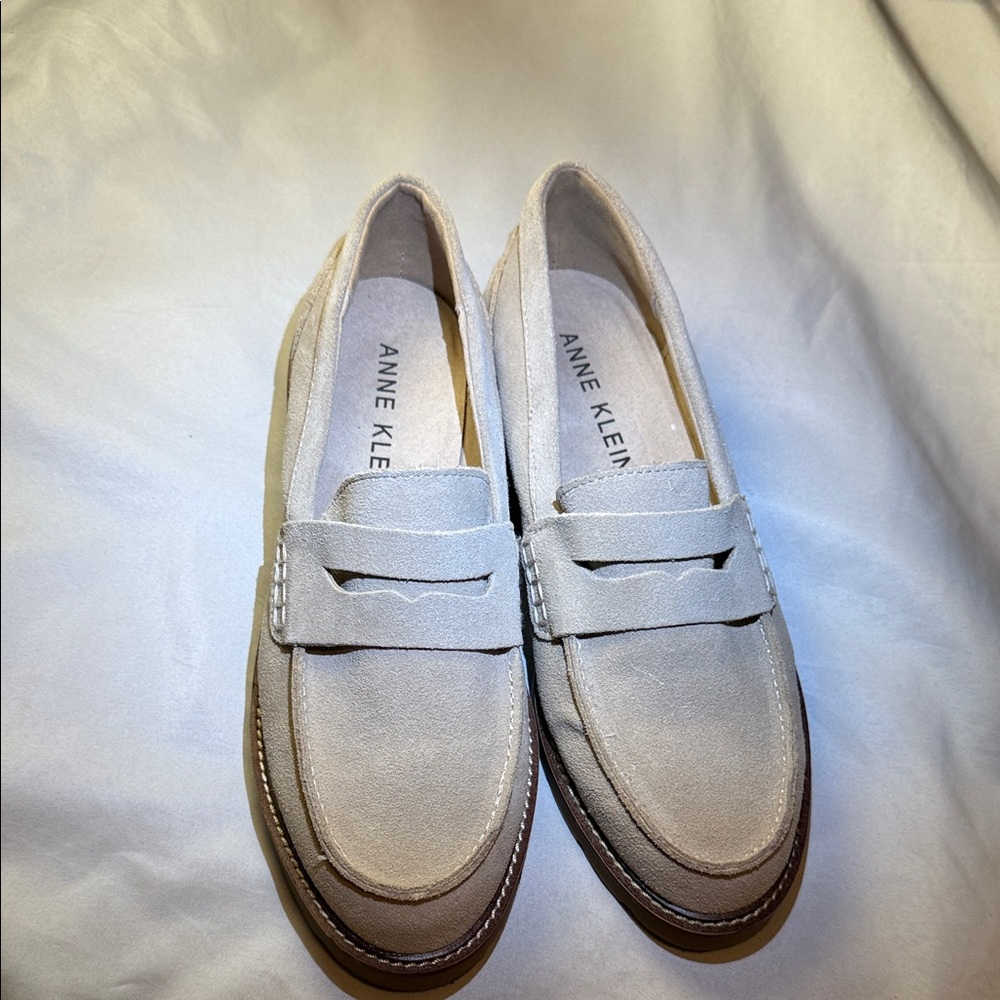 Anne Klein Light Beige Loafers